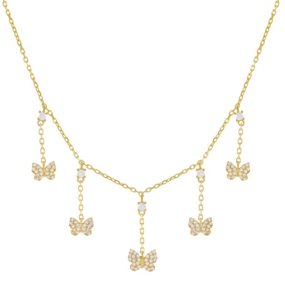Butterfly Pave Necklace